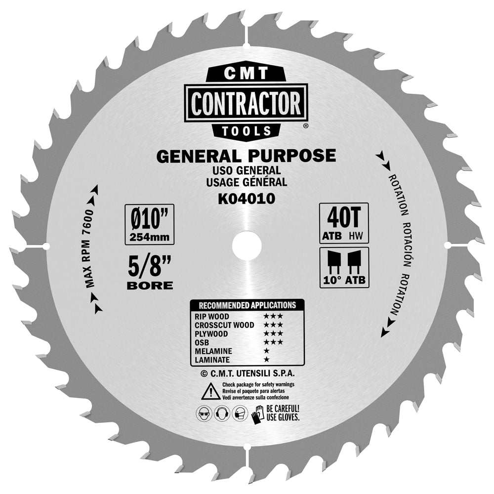 K04010 General Purpose K | Saw Blades - Professional Saw Blade for Industrial Woodworking