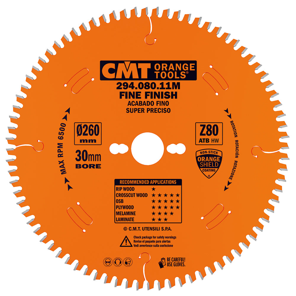 294.080.11M Ultra Finish - Plywood & Melamine | Saw Blades - Professional Saw Blades for Industrial Woodworking