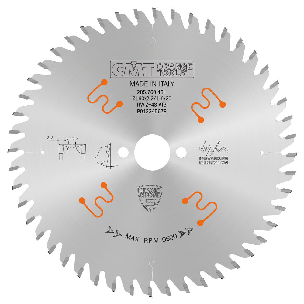 285.760.48H Fine Finish Saw Blades - Professional Saw Blade for Industrial Woodworking