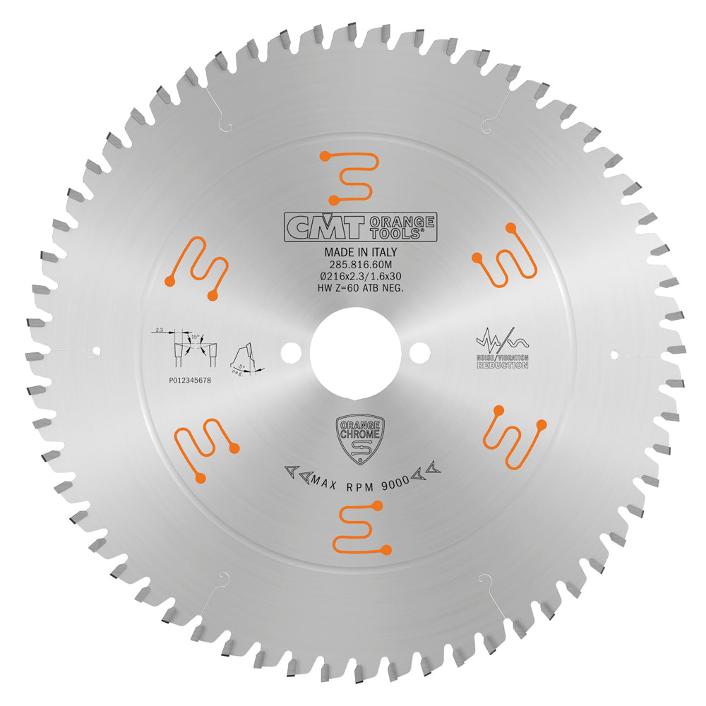 285.816.60M Fine Finish Saw Blades - Professional Saw Blade for Industrial Woodworking