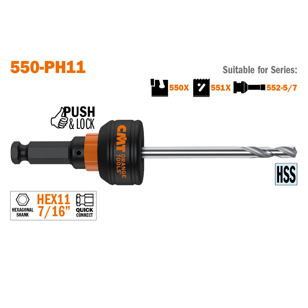 Hole Saw Arbors, Pilot Drills & Kit