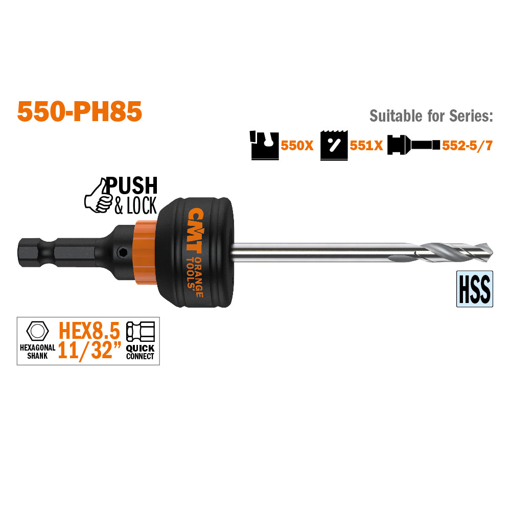 Hole Saw Arbors, Pilot Drills & Kit