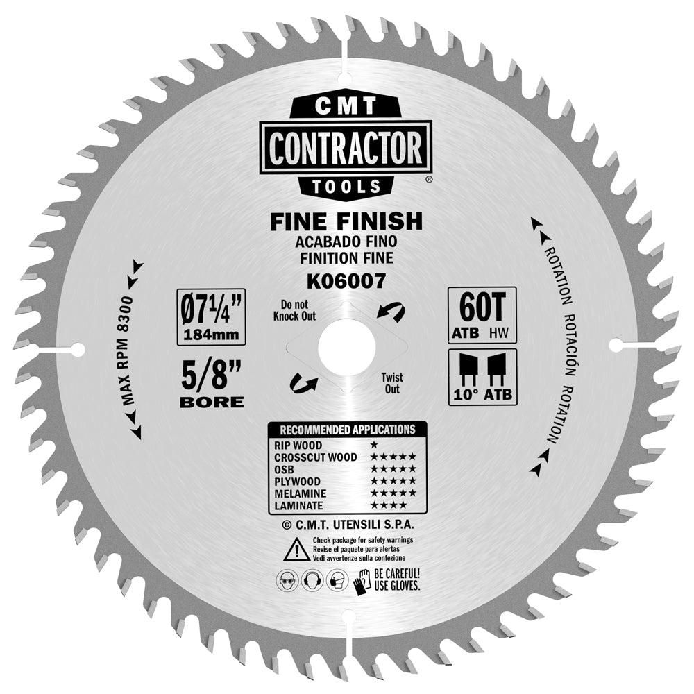 K06007 Fine Finish K | Saw Blades - Professional Saw Blades for Industrial Woodworking
