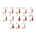 13-Piece Super Bit Set - Professional for Industrial Woodworking