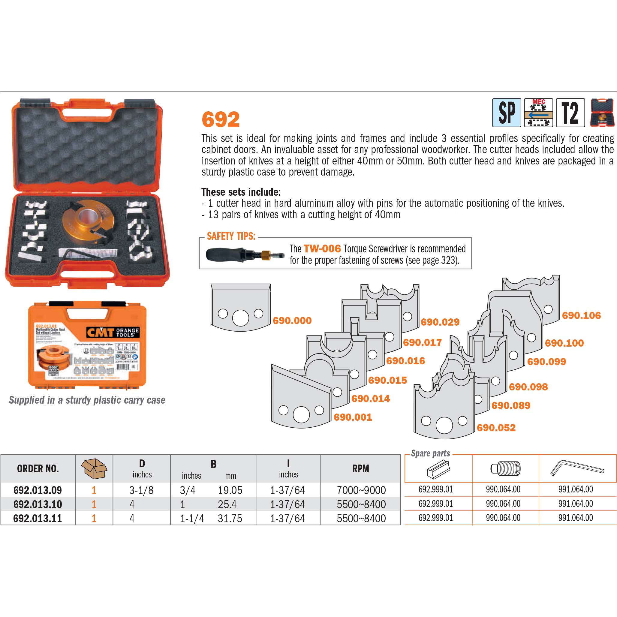 Thirteen-piece Multiprofile Cutter Head Sets without Limiters - Professional Cutter for Industrial Woodworking