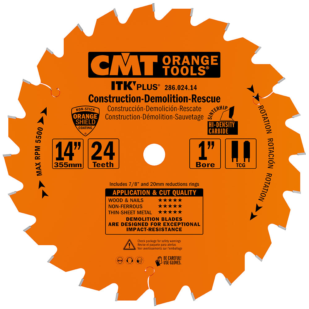 286.024.14 Construction/Demolition/Rescue - Professional Saw Blades for Industrial Woodworking