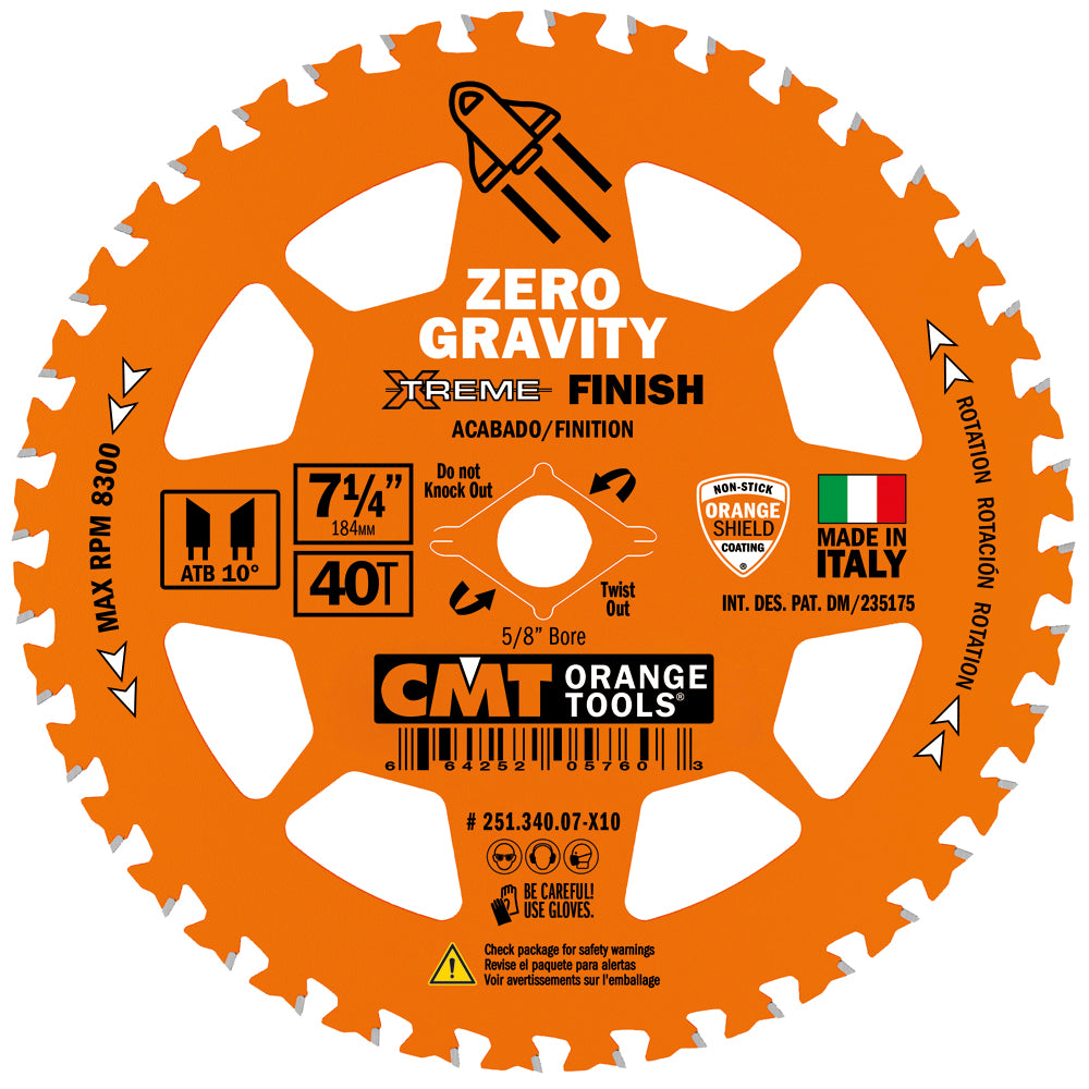 251.340.07-X10 Finish Saw Blade - Professional Saw Blades for Industrial Woodworking