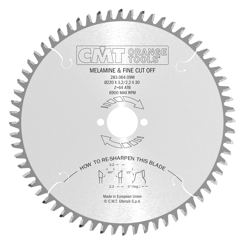 283.064.09M* Ultra Finish - Plywood & Melamine | Saw Blades - Professional Saw Blades for Industrial Woodworking