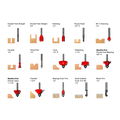 15-Piece Advanced Bit Set - Professional for Industrial Woodworking
