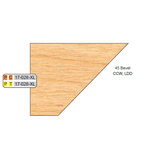 4 inch Squared 17-028 DOOR EDGE DETAIL XL BEVEL CUTTERS - Professional Shaper Cutters for Industrial Woodworking
