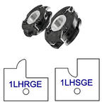 1LHG Yes Glass Door Patterns - 3 Wing Stile & Rail Cutters - Professional Insert Cutter for Industrial Woodworking