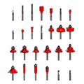 26-Piece Artisan Bit Set - Professional for Industrial Woodworking