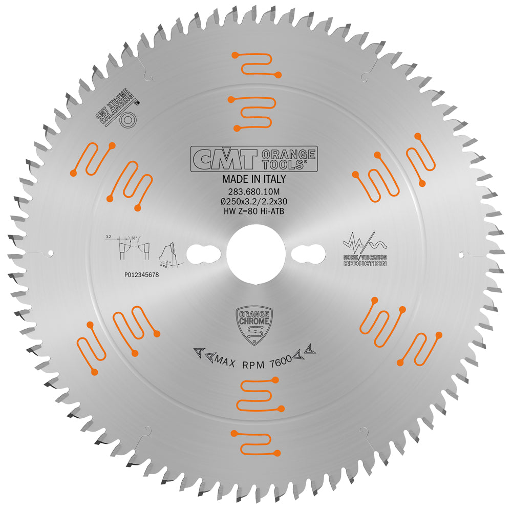 283.680.10M Ultra Finish - Plywood & Melamine | Saw Blades - Professional Saw Blades for Industrial Woodworking