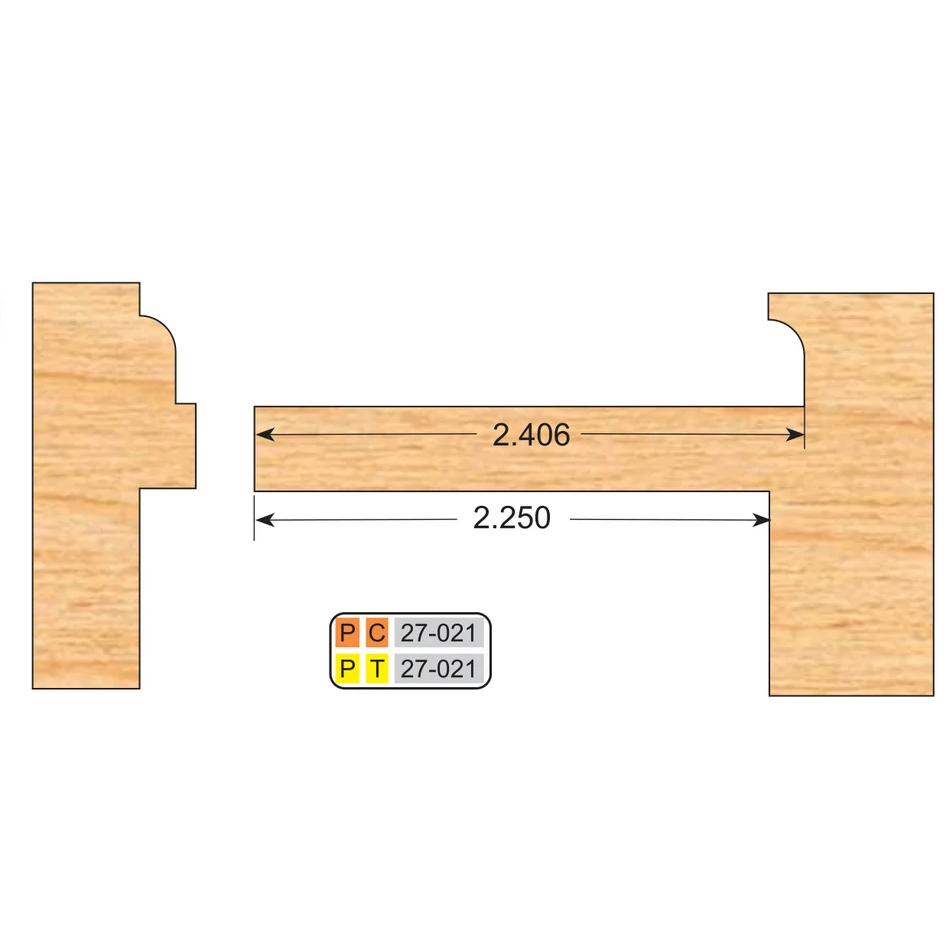 4 inch Squared 27-021 WINDOW SASH CUTTER SET FOR MORTISE AND TENON (5 Piece Set) - Professional Shaper Cutters for Industrial Woodworking