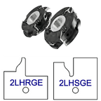 2LHG Yes Glass Door Patterns - 3 Wing Stile & Rail Cutters - Professional Insert Cutter for Industrial Woodworking