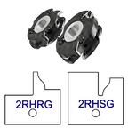 2RHG Glass Door Patterns - 3 Wing Stile & Rail Cutters - Professional Insert Cutter for Industrial Woodworking