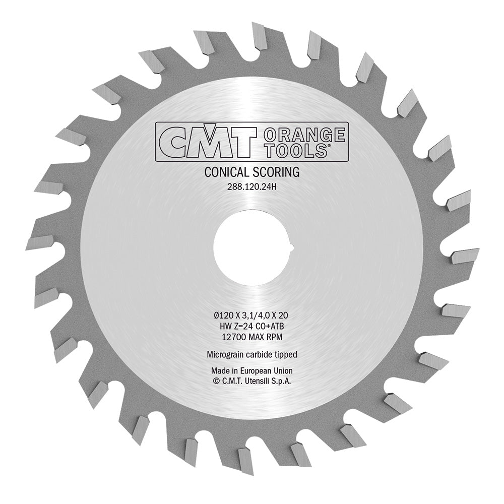 288.120.24H Conical Scoring | Saw Blades - Professional Saw Blades for Industrial Woodworking