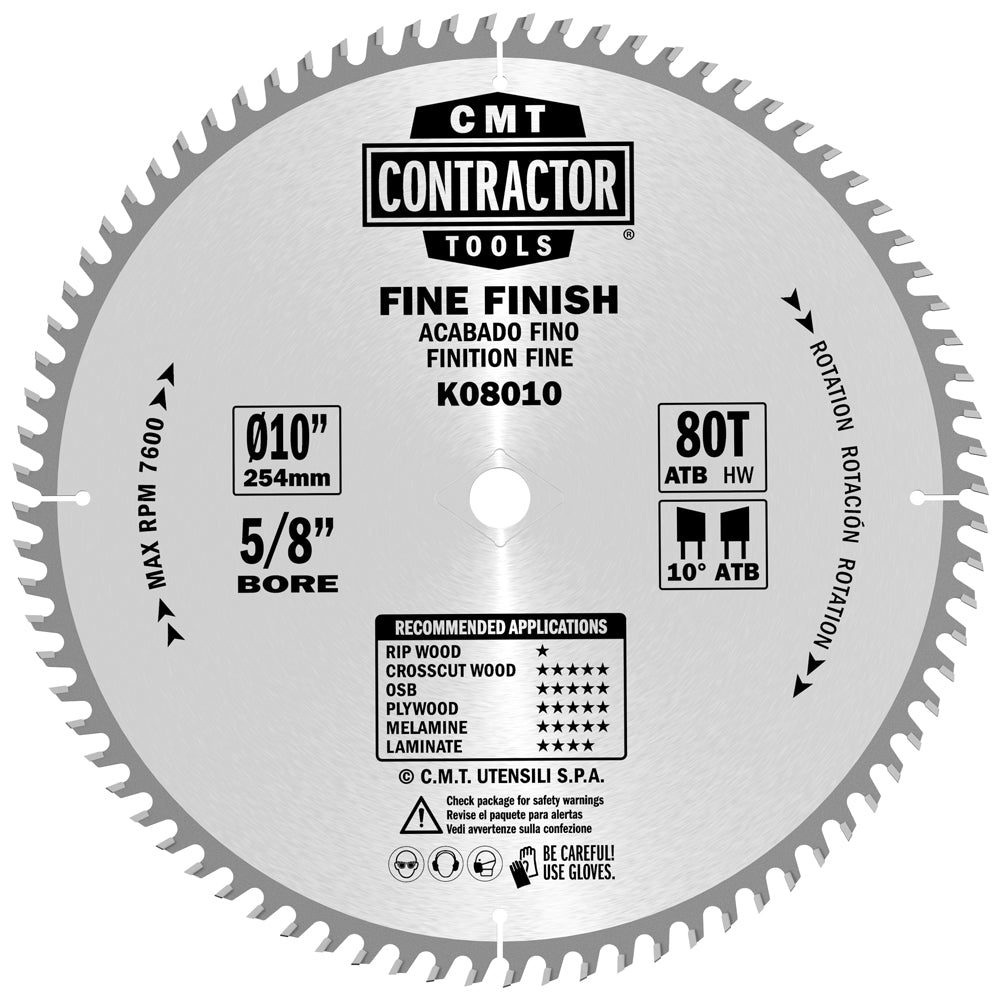 K08010 Fine Finish K | Saw Blades - Professional Saw Blades for Industrial Woodworking