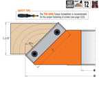Forty-Five° Chamfer Cutter Heads - Professional Cutter for Industrial Woodworking