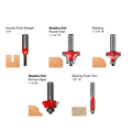 5-Piece Introductory Bit Set - Professional for Industrial Woodworking