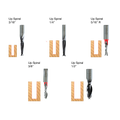 5-Piece Up Spiral Bit Set - Professional for Industrial Woodworking