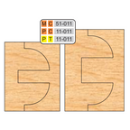 4 inch DOUBLE SIDED COPE & PATTERN (8 Piece Cutter Sets) - Professional for Industrial Woodworking