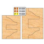 4 inch DOUBLE SIDED COPE & PATTERN (8 Piece Cutter Sets) - Professional for Industrial Woodworking