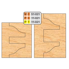 4 inch DOUBLE SIDED COPE & PATTERN (8 Piece Cutter Sets) - Professional for Industrial Woodworking