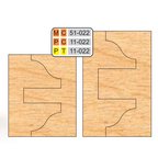 4 inch DOUBLE SIDED COPE & PATTERN (8 Piece Cutter Sets) - Professional for Industrial Woodworking