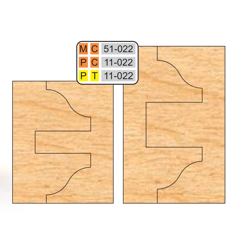 DOUBLE SIDED COPE & PATTERN (8 Piece Cutter Sets)