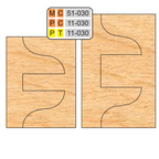 4 inch DOUBLE SIDED COPE & PATTERN (8 Piece Cutter Sets) - Professional for Industrial Woodworking