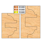 4 inch DOUBLE SIDED COPE & PATTERN (8 Piece Cutter Sets) - Professional for Industrial Woodworking