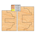4 inch DOUBLE SIDED COPE & PATTERN (8 Piece Cutter Sets) - Professional for Industrial Woodworking
