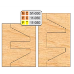 4 inch DOUBLE SIDED COPE & PATTERN (8 Piece Cutter Sets) - Professional for Industrial Woodworking