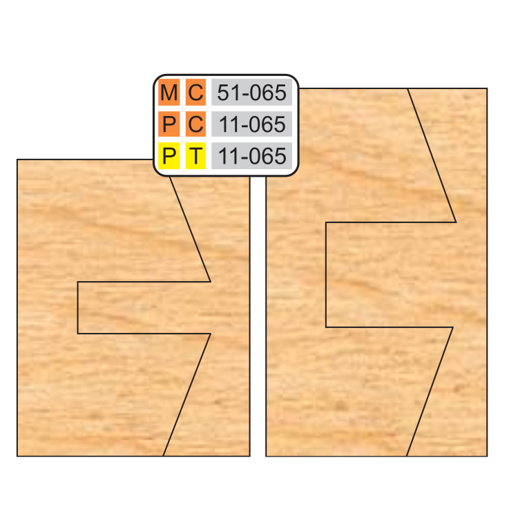 4 inch DOUBLE SIDED COPE & PATTERN (8 Piece Cutter Sets) - Professional for Industrial Woodworking