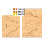 4 inch DOUBLE SIDED COPE & PATTERN (8 Piece Cutter Sets) - Professional for Industrial Woodworking