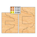 4 inch DOUBLE SIDED COPE & PATTERN (8 Piece Cutter Sets) - Professional for Industrial Woodworking
