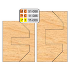 4 inch DOUBLE SIDED COPE & PATTERN (8 Piece Cutter Sets) - Professional for Industrial Woodworking