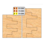 4 inch DOUBLE SIDED COPE & PATTERN (8 Piece Cutter Sets) - Professional for Industrial Woodworking