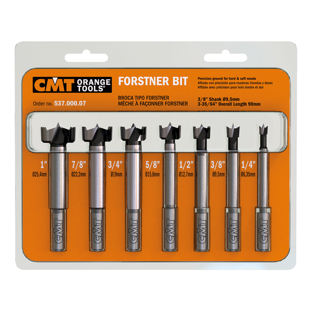 537.000.07 Forstner Bit Sets - Professional for Industrial Woodworking