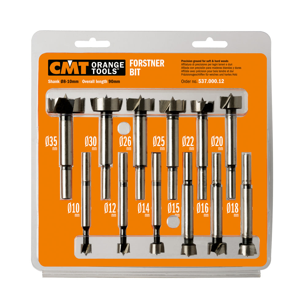 537.000.12 Forstner Bit Sets - Professional for Industrial Woodworking