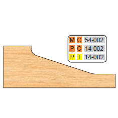 4 inch Squared RAISED PANEL SHAPER CUTTERS (3/4" MATERIAL) - Professional Shaper Cutters for Industrial Woodworking