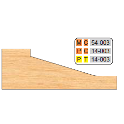 4 inch Squared RAISED PANEL SHAPER CUTTERS (3/4" MATERIAL) - Professional Shaper Cutters for Industrial Woodworking