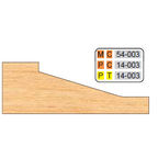 4 inch Squared RAISED PANEL SHAPER CUTTERS (3/4" MATERIAL) - Professional Shaper Cutters for Industrial Woodworking