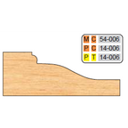 4 inch Squared RAISED PANEL SHAPER CUTTERS (3/4" MATERIAL) - Professional Shaper Cutters for Industrial Woodworking