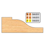 4 inch Squared RAISED PANEL SHAPER CUTTERS (3/4" MATERIAL) - Professional Shaper Cutters for Industrial Woodworking