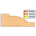 4 inch Squared RAISED PANEL SHAPER CUTTERS (3/4" MATERIAL) - Professional Shaper Cutters for Industrial Woodworking