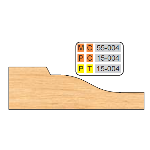 4 inch Squared RAISED PANEL SHAPER CUTTERS (5/8" MATERIAL) - Professional Cutter for Industrial Woodworking