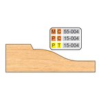4 inch Squared RAISED PANEL SHAPER CUTTERS (5/8" MATERIAL) - Professional Cutter for Industrial Woodworking