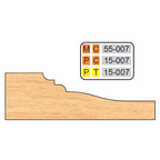 4 inch Squared RAISED PANEL SHAPER CUTTERS (5/8" MATERIAL) - Professional Cutter for Industrial Woodworking